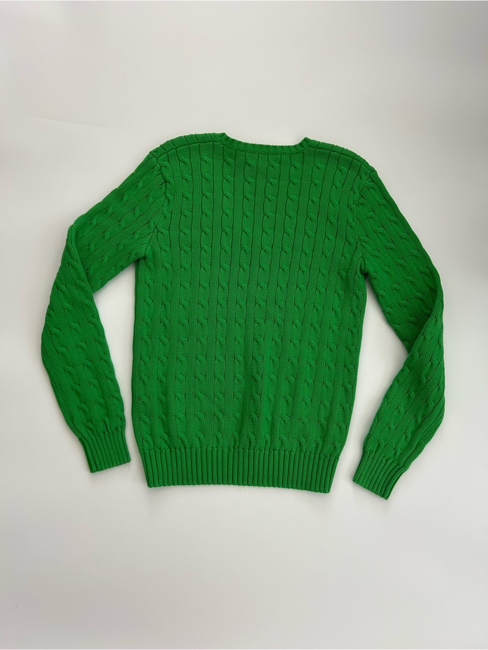 Vintage Ralph Lauren Sport Cable Knit V Neck Sweater
Green
Pink Pony
Hong Kong
L - Picture 8 of 10